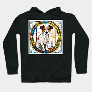 Stained Glass Jack Russell Terrier Hoodie